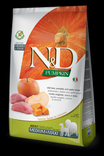 N&amp;D Pumpkin DOG Adult M/L Boar &amp; Apple 2,5kg