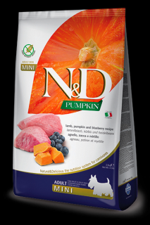 N&amp;D Pumpkin DOG Adult Mini Lamb &amp; Blueberry 2,5kg