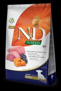 N&amp;D Pumpkin DOG Puppy Mini Lamb &amp; Blueberry 2,5kg