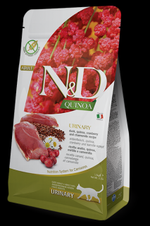 N&amp;D Quinoa CAT Urinary Duck &amp; Cranberry 1,5kg