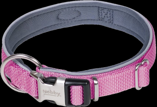 Obojek Classic Preno royal neopren růžový M/L