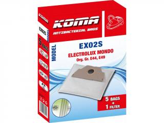 EX02S - Sáčky do vysavače Electrolux Mondo textilní,