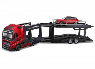 Bburago kamion Volvo FH16 w a Land Rover LRX Concept 1:43