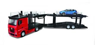 Bburago Mercedes Benz Actros autotransport a Renault Captur 1:43