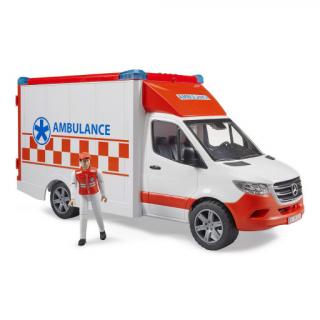 Bruder 2676 Mercedes Benz Sprinter sanitka s figurkou