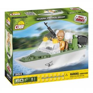 Cobi 2154 Small Army Hlídkový člun Shark, 60 kostek