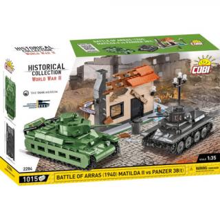 Cobi 2284 II WW Battle of Arras 1940 Matilda II vs Panzer 38t, 1:35, 1015 kostek