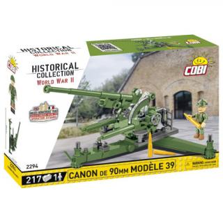 Cobi 2294 III WW Canon de 90 mm Modele 39, 1:35, 217 kostek