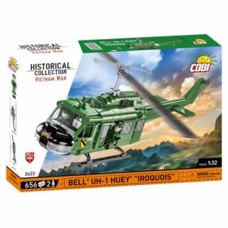 COBI 2423 Vietnam War BELL UH-1 HUEY IROQUOIS, 1:32, 656 kostek