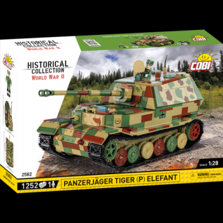 COBI 2582 II WW Panzerjager Tiger (P) Elefant, 1:28, 1252 kostek