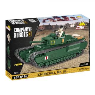 Cobi 3046 Company of Heroes Churchill Mk. III, 1:35, 654 kostek