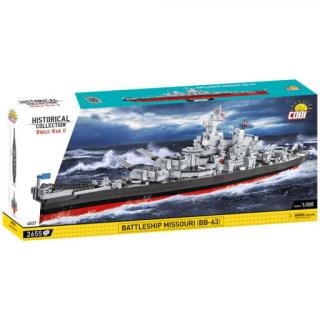 Cobi 4837 II WW Battleship Missouri BB-63, 1:300, 2655 kostek