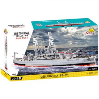 Cobi 4843 II WW USS Arizona BB-39, 1:300, 2046 kostek