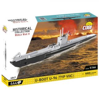 Cobi 4847 II WW U-Boot U-96 typ VIIC, 1:144, 444 kostek