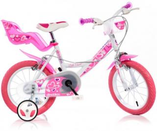 Dino Bikes Dětské kolo Little Heart 14  bílé