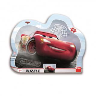 Dino Cars 3 Blesk Mcqueen, Kontura puzzle, 25 dílků