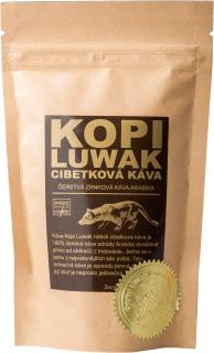 Kopi Luwak cibetková káva Arabika 200 g, Zrnková