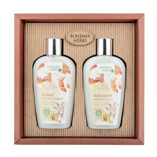 Kosmetická sada gel 250ml, šampon 250ml, kozí mléko