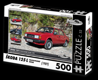 Puzzle č. 32, Škoda 125 L Pravostranné řízení (1989) 500 dílků
