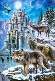 Puzzle Castorland 1500 dílků - Vlci u zámku