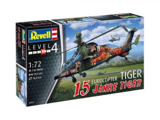 Revell ModelSet vrtulník 63839 Eurocopter Tiger - 15 Years Tiger (1:72)