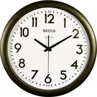 Secco nástěnné hodiny, Černo-bílé, Průměr 395 mm