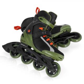 Spokey MrFIT Pánské kolečkové brusle, ABEC7 Carbon, Velikost boty č. 42