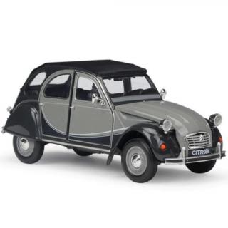 Welly Citroen 2CV 6 Charleston Šedo-černý 1:24