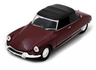 Welly Citroen DS 19 hard top, Burgundy 1:36