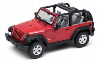 Welly Jeep Wrangler Rubicon Convertible Červený 1:34/39