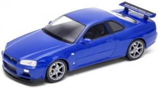 Welly Nissan Skyline GT-R modrý 1:24