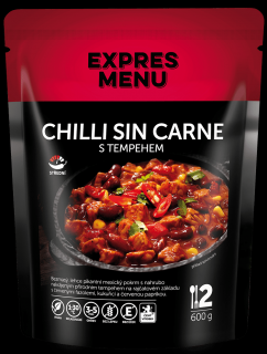 Chilli sin carne s tempehem  2 PORCE