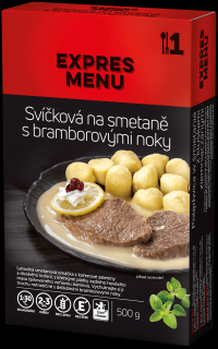 KM Svíčková na smetaně s bramborovými noky  1 PORCE