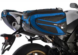 Boční brašny na motocykl Oxford P50R černo-modré
