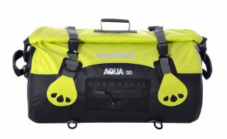 Vodotěsný vak Oxford Aqua50 Roll Bag černo-fluo žlutý