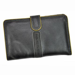 Černá kožená peněženka Harvey Miller Polo Club 1529ST01