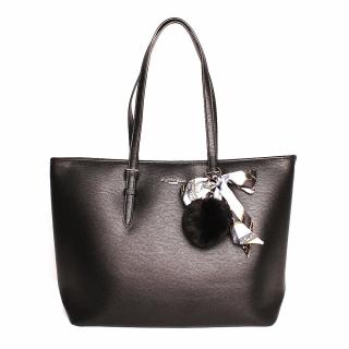 Černá velká elegantní kabelka na rameno FLORA&amp;CO F2508