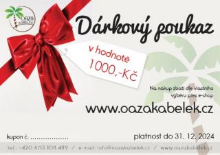 Dárkový poukaz v hodnotě 1 000 Kč