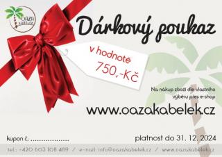 Dárkový poukaz v hodnotě 750,- Kč