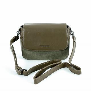 Khaki pevná crossbody kabelka David Jones 6441-1