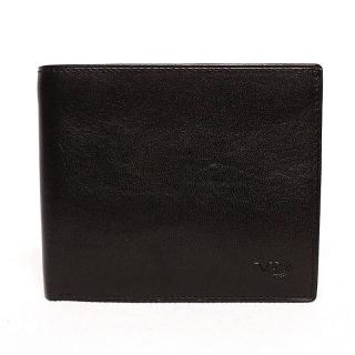Luxusní černá hladká kožená peněženka Marta Ponti no. B214R +RFID