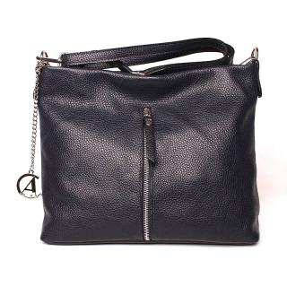 Luxusní tmavěmodrá kožená crossbody kabelka Alex&amp;Co (Gianni Conti) 815