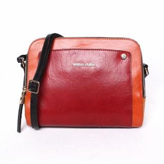 Luxusní vícebarevná dámská kožená crossbody kabelka Marta Ponti A12