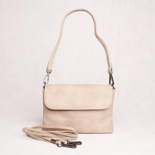 Malá béžovo-šedá crossbody kabelka či psaníčko FLORA&amp;CO H9158