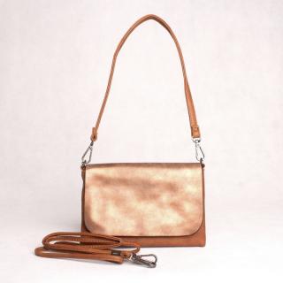 Malá hnědá crossbody kabelka či psaníčko FLORA&amp;CO H6736