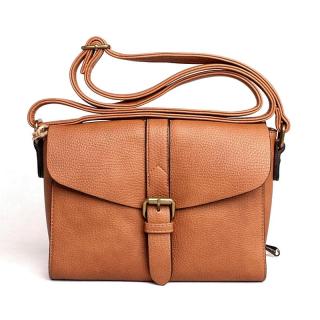 Malá hnědá crossbody kabelka FLORA&amp;CO F2524