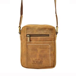 Malá hnědá kožená crossbody taška Always Wild 250840-MH