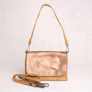 Malá hořčicová crossbody kabelka či psaníčko FLORA&amp;CO H6736