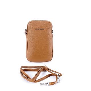 Malá karamelová crossbody kabelka na mobil a doklady David Jones 6937