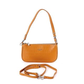 Malá karamelová kabelka na rameno či crossbody David Jones CM6256A